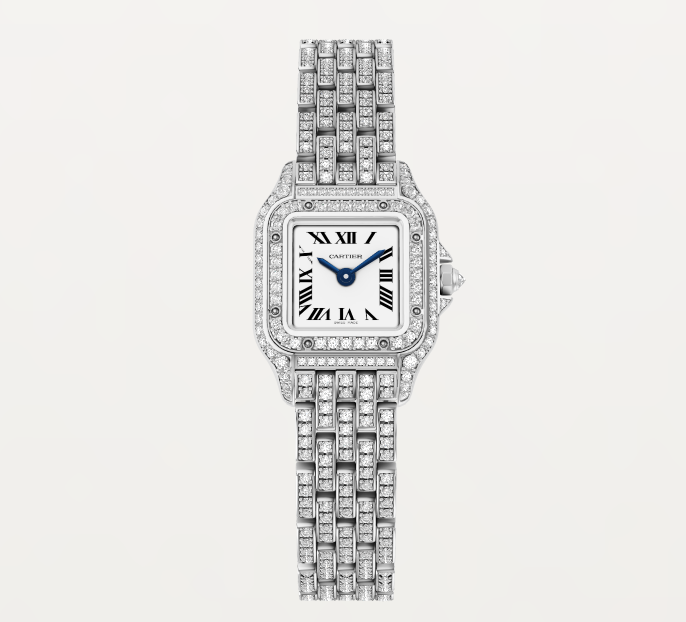 Silver Panth Watch encrusted - 20mm