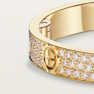 Love Gold Paved Bracelet