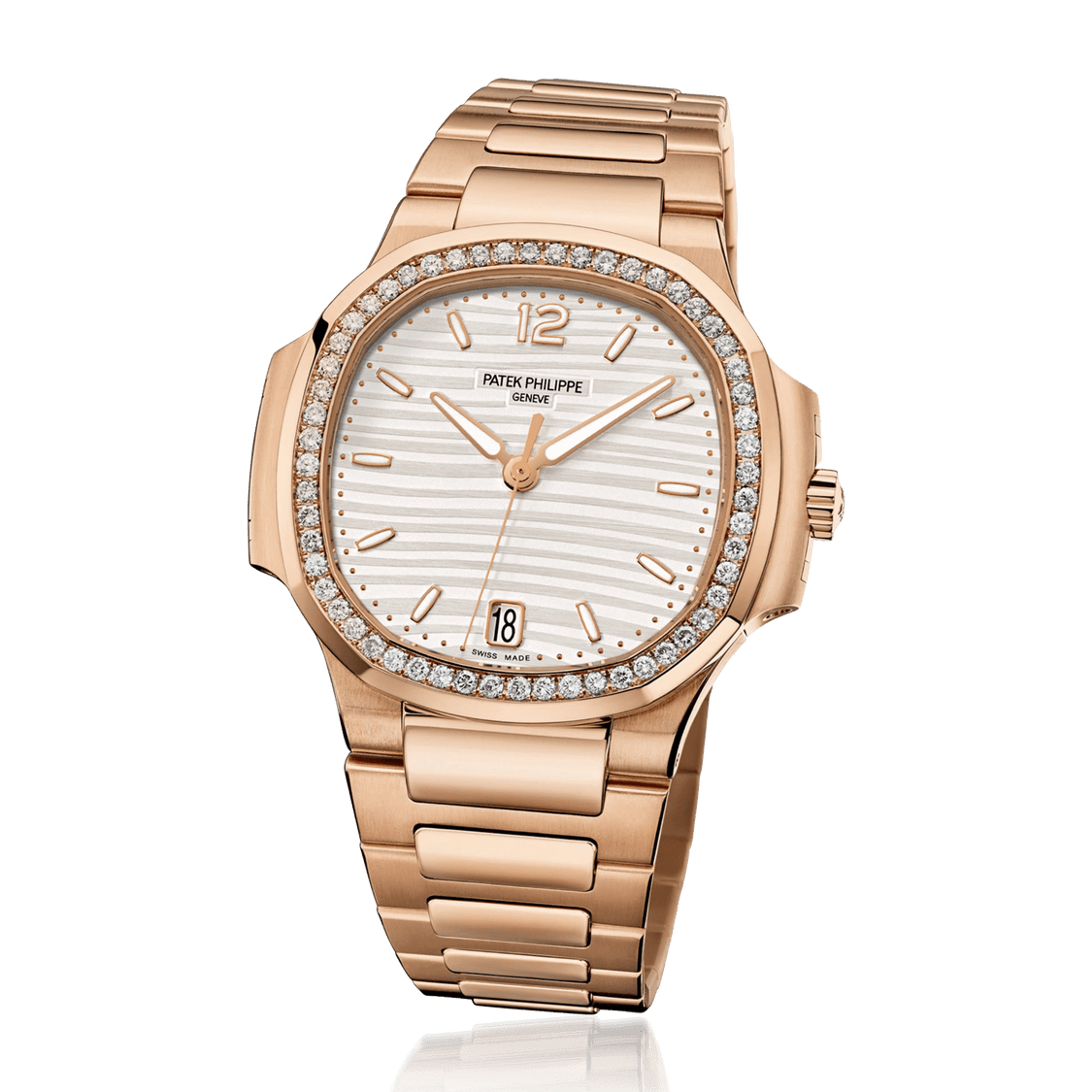 PTK Nautilus Rose Gold Watch - White Dial