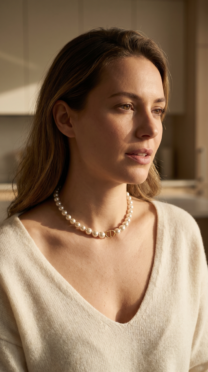 Inspired Pearl Necklace