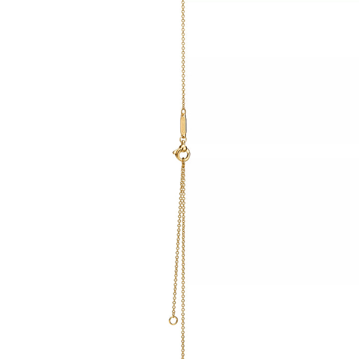 TF Gold Necklace with Blue Heart Pendant