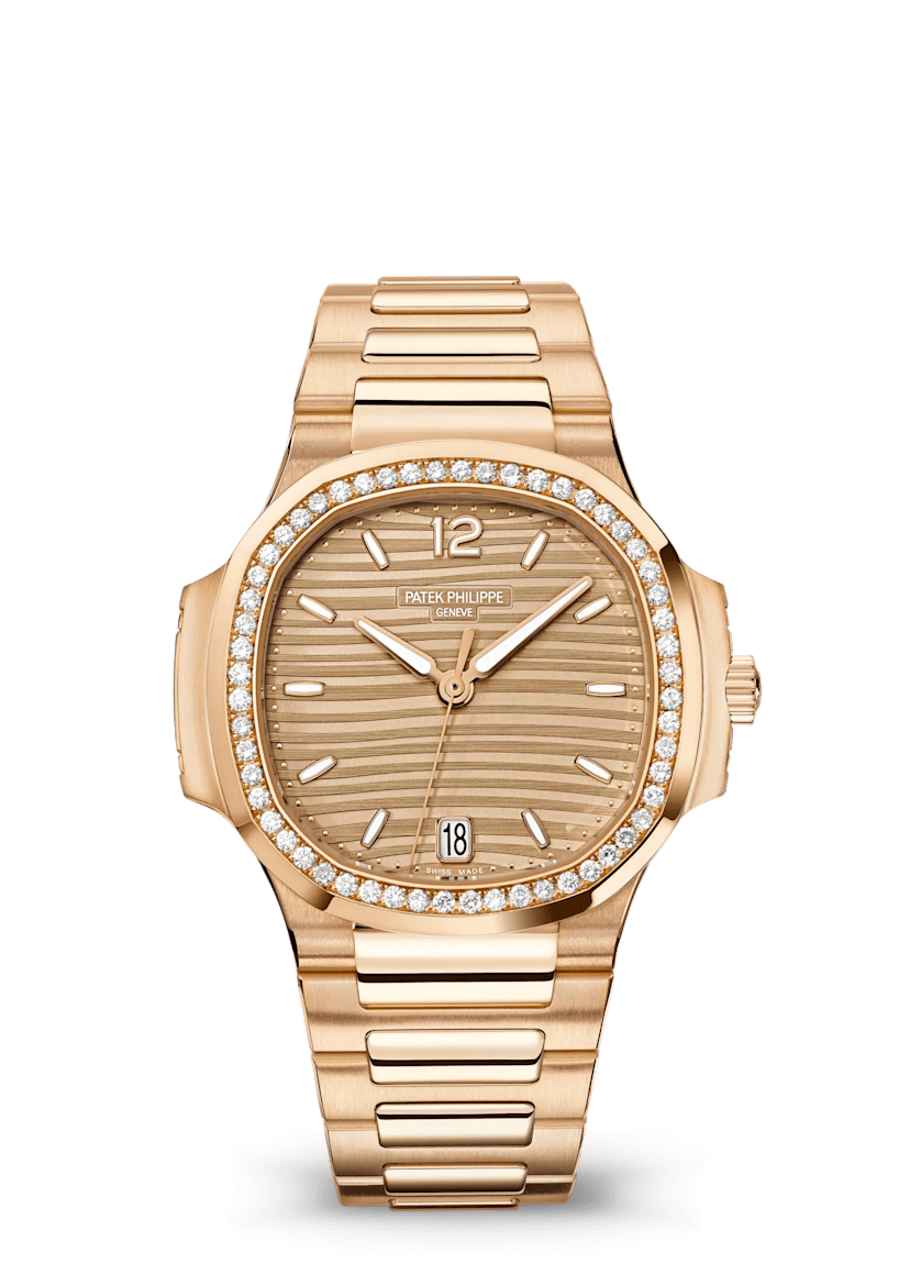 PTK Nautilus Rose Gold Watch - Gold Dial