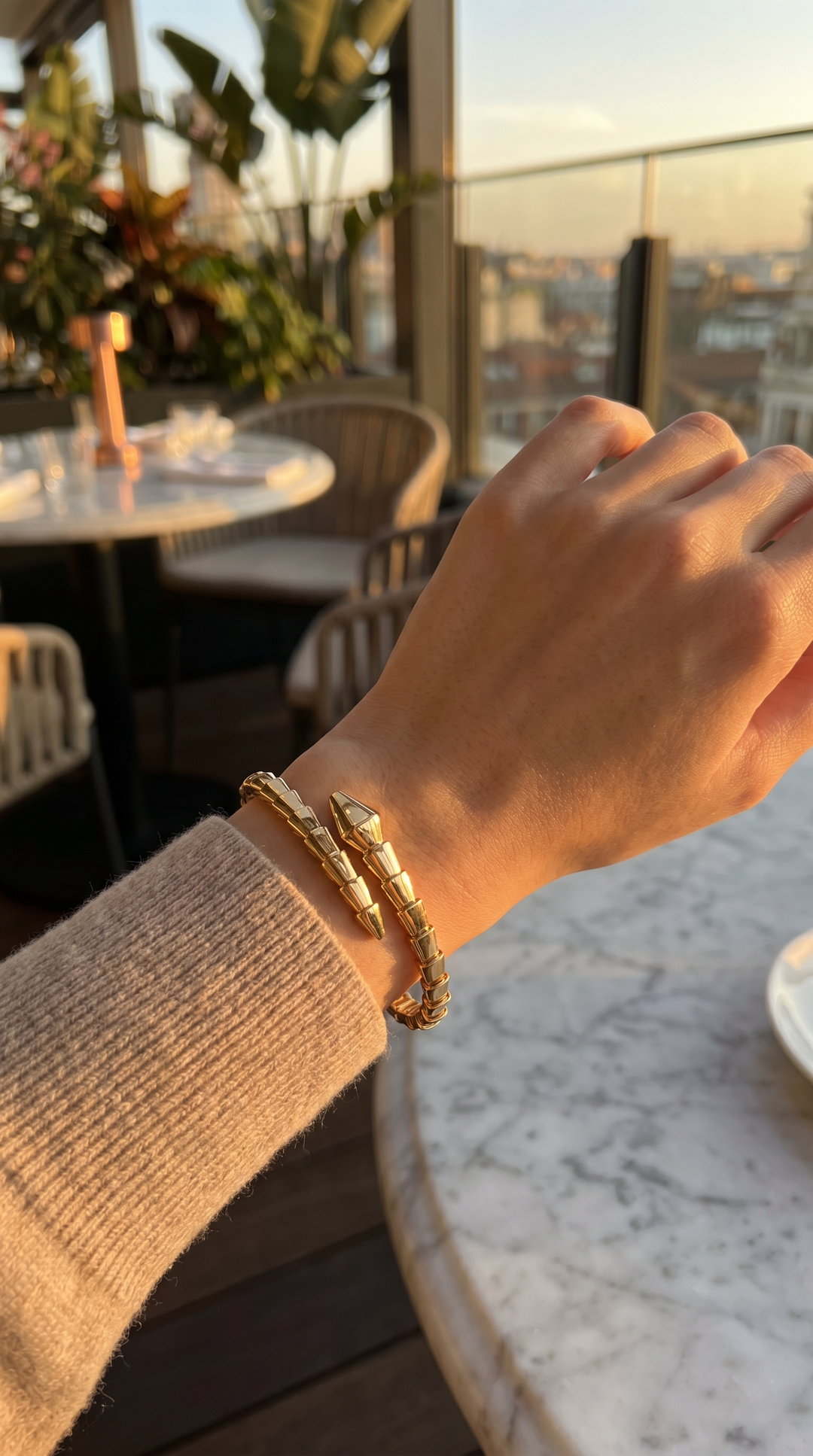 BV VIPER BRACELET GOLD