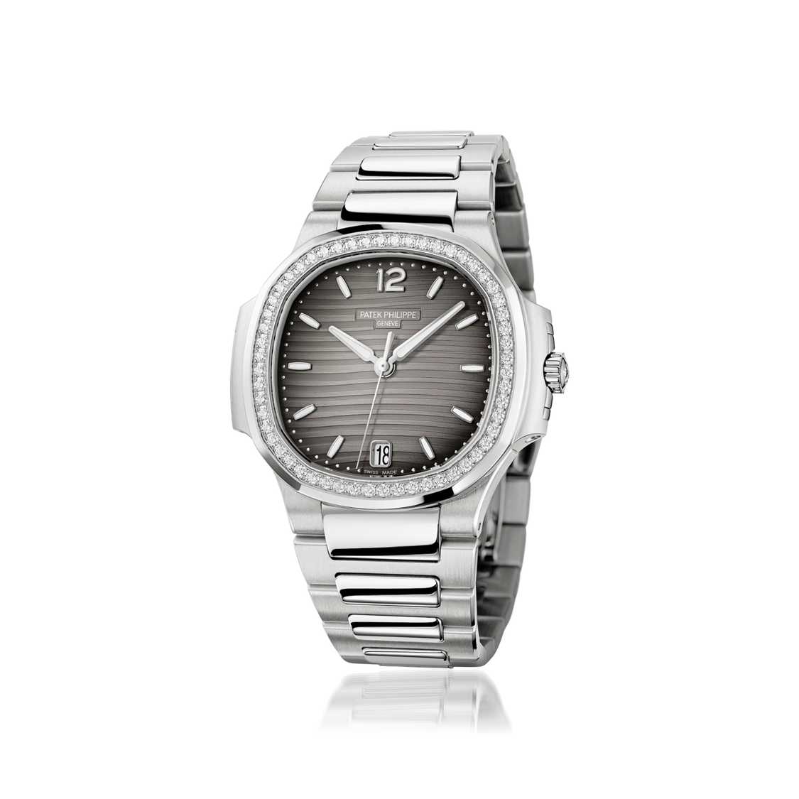 PTK Nautilus Silver Watch – Grey Dial