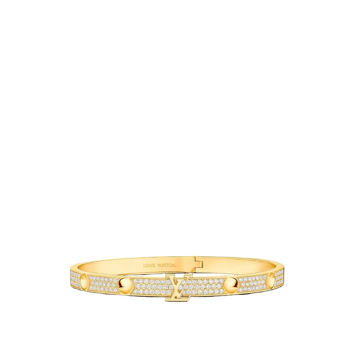 LV Empreinte Pavé Zirconia Gold Bracelet