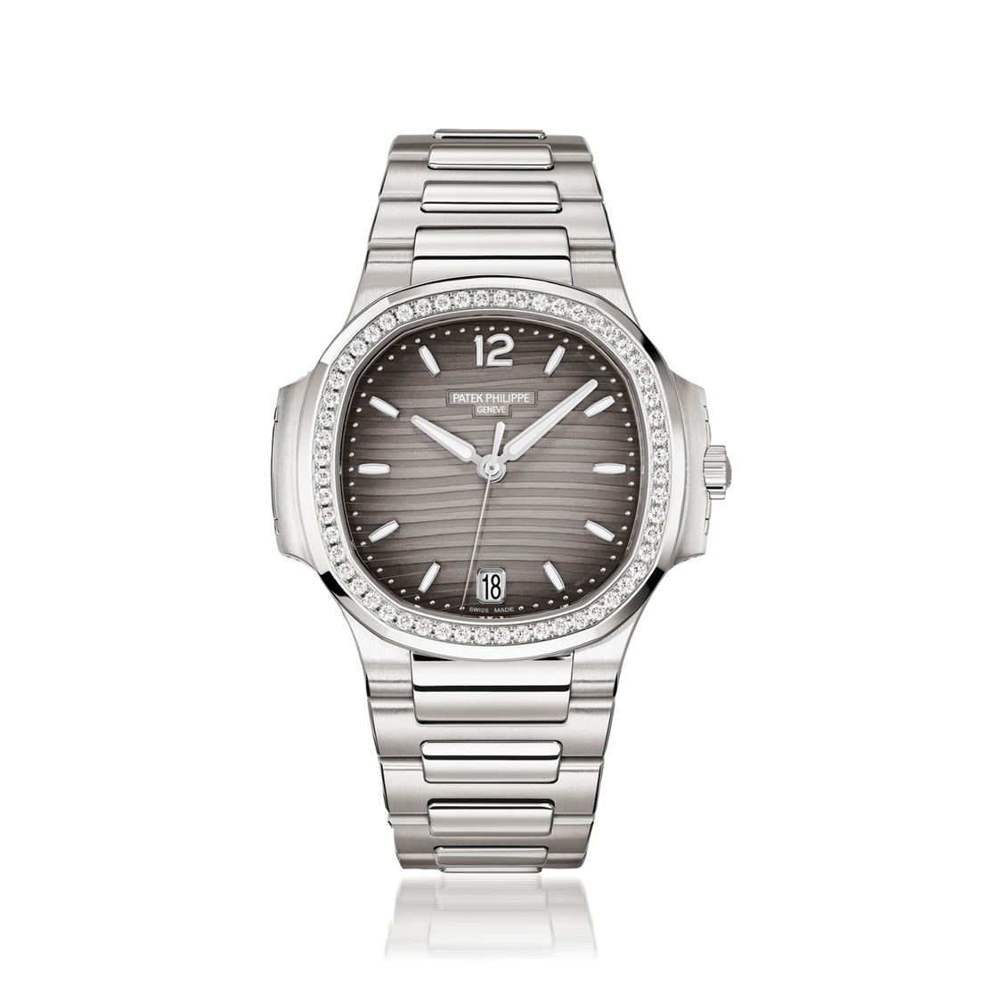 PTK Nautilus Silver Watch – Grey Dial