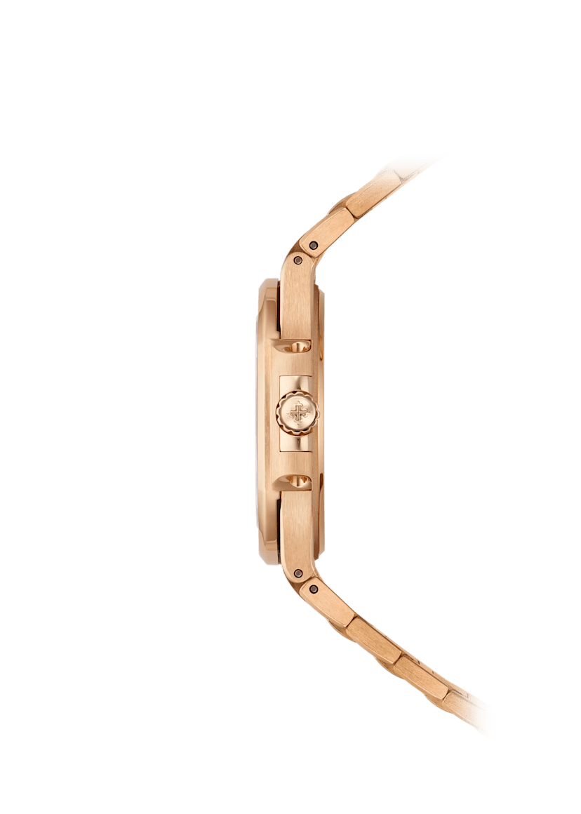 PTK Nautilus Rose Gold Watch - Purple Dial