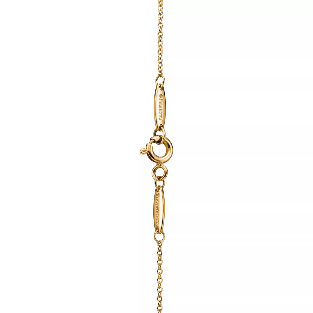 TF Elsa gold solitaire pendant