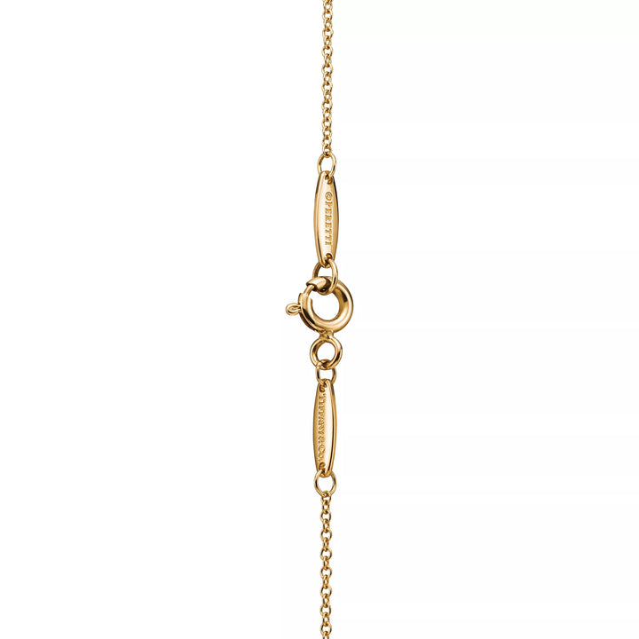 TF Elsa gold solitaire pendant