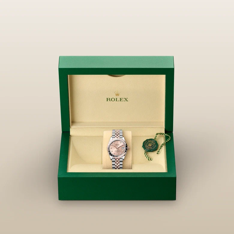 RLX Date Just 31 Rose Watch – Zirconia Dial