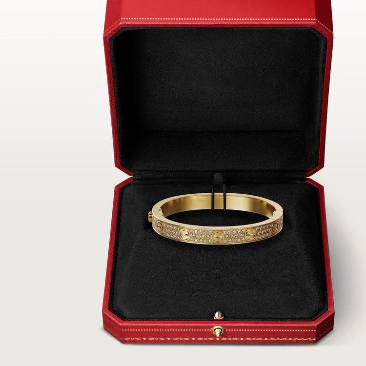 Love Gold Paved Bracelet