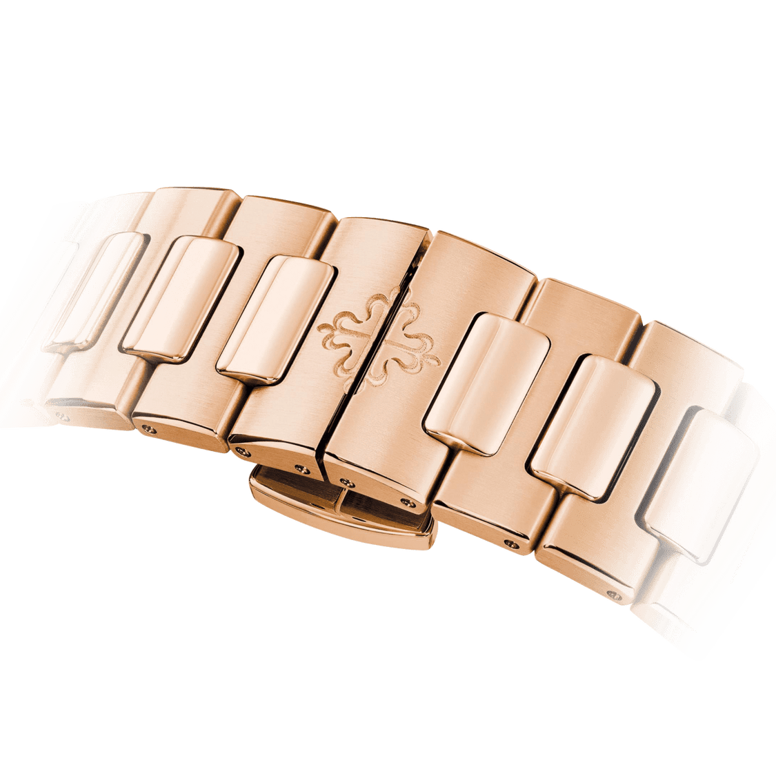 PTK Nautilus Rose Gold Watch - White Dial