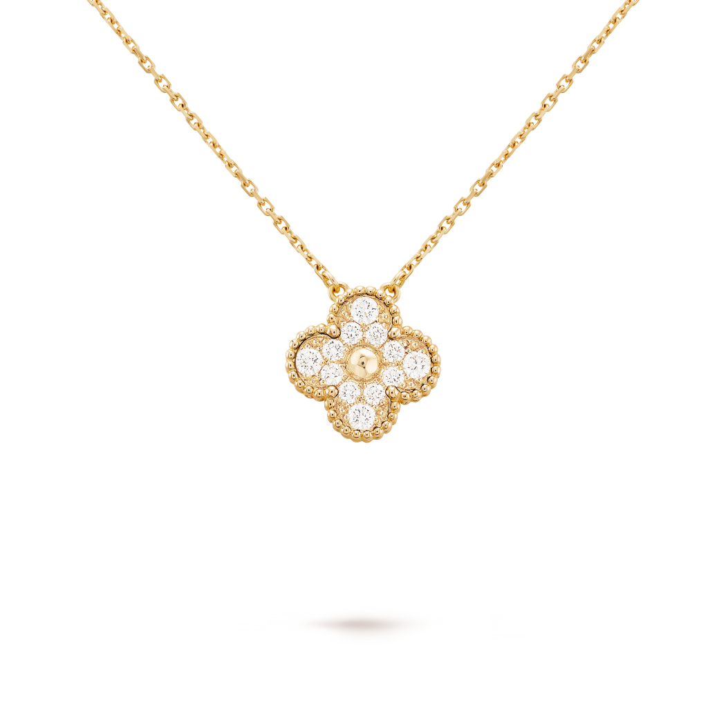 Vintage Alhambra Pendant Necklace – Gold