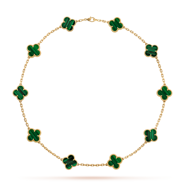 Vintage Alhambra 10 Clover Necklace – Green