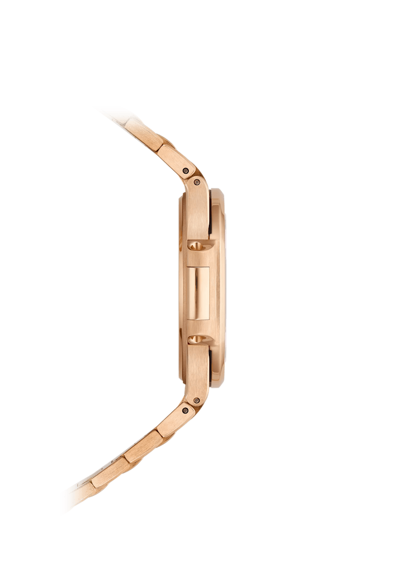 PTK Nautilus Rose Gold Watch - Purple Dial