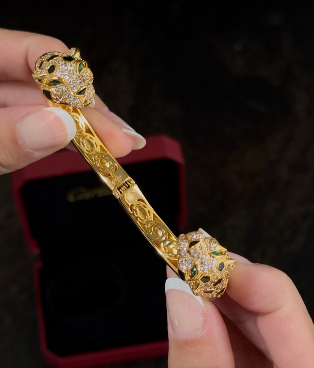 PANTH DE CART BRACELET ARTICULATED GOLDEN