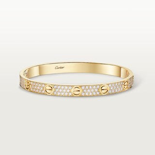 Love Gold Paved Bracelet