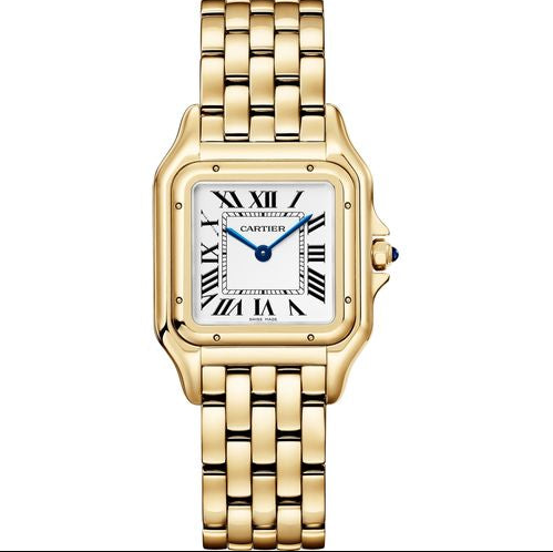 Cart Panth Medium Golden Watch - 29mm
