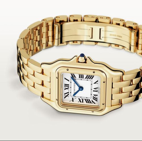 Cart Panth Medium Golden Watch - 29mm