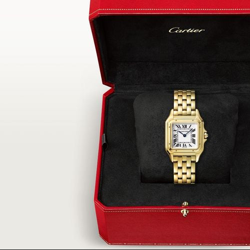 Cart Panth Medium Golden Watch - 29mm