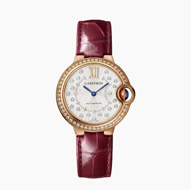 Rose Leather Bleu 33mm