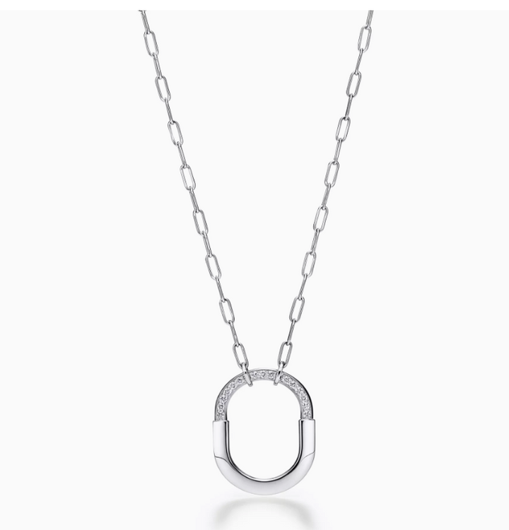 Silver Lock Necklace