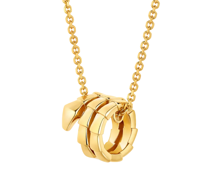 Serpenti Pendant Necklace Golden