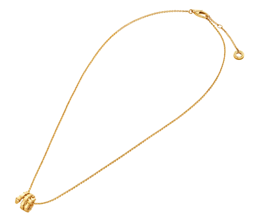 Serpenti Pendant Necklace Golden