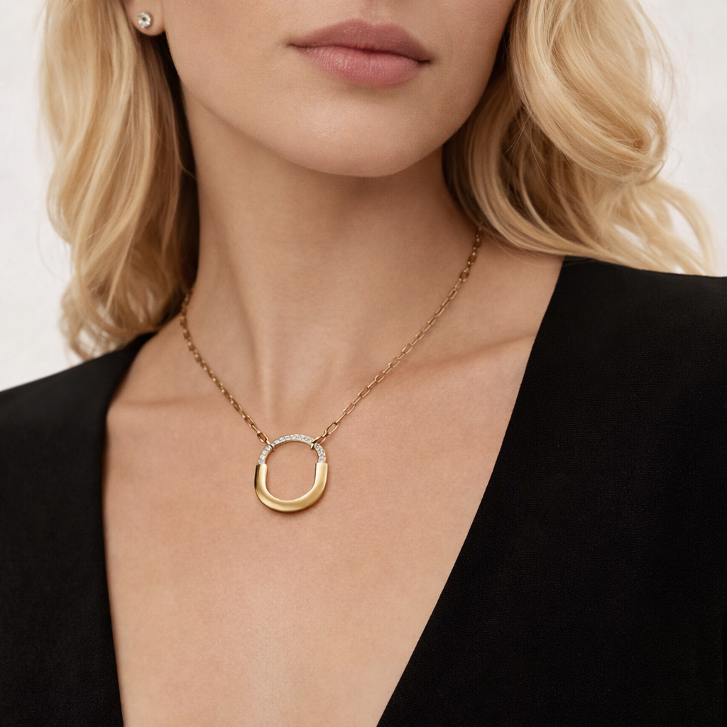 Golden Lock Necklace