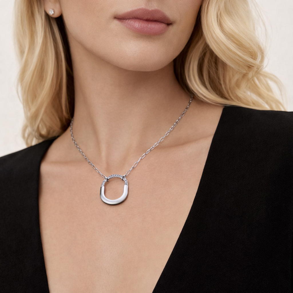 Silver Lock Necklace
