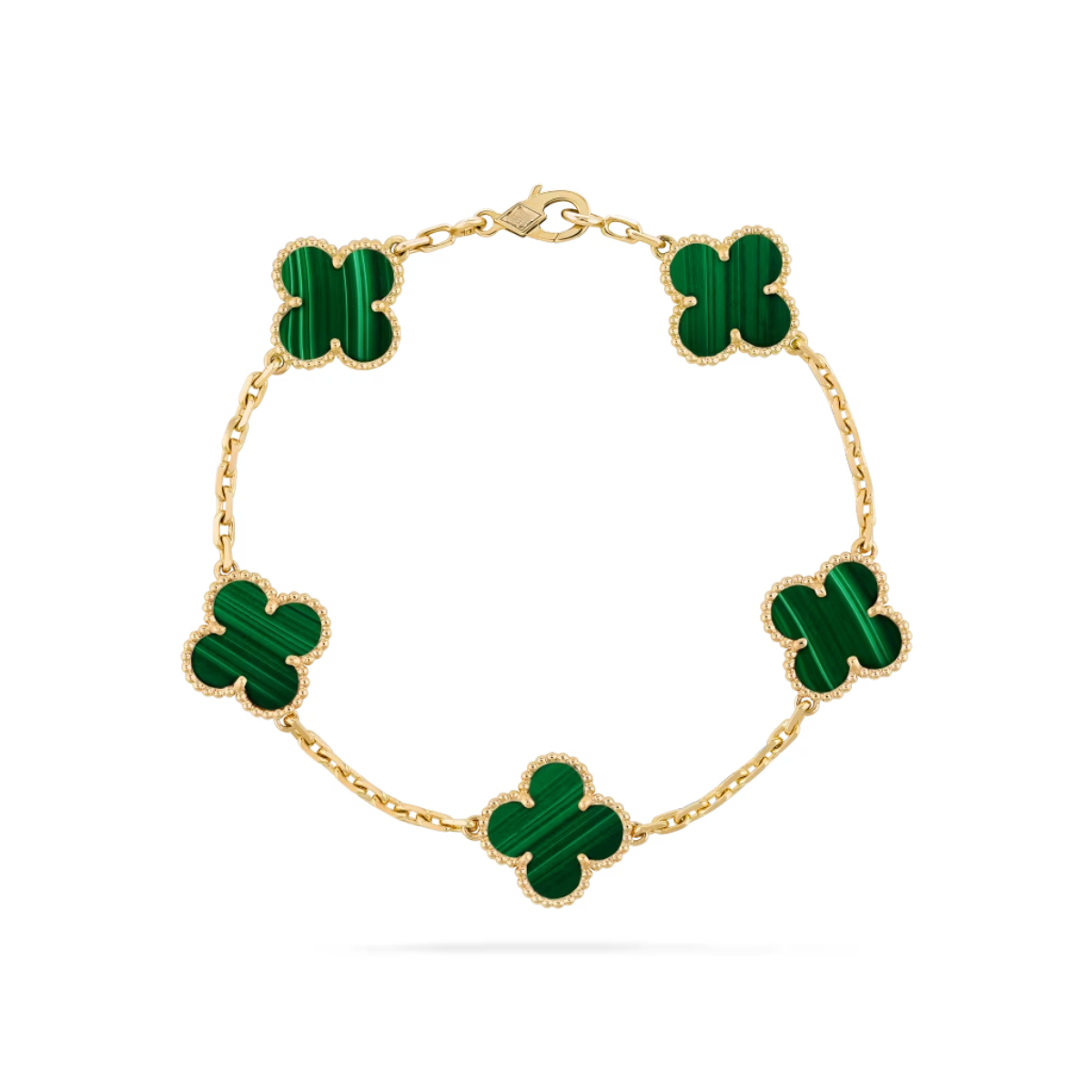 Vintage Alhambra 5 Clover Bracelet – Green