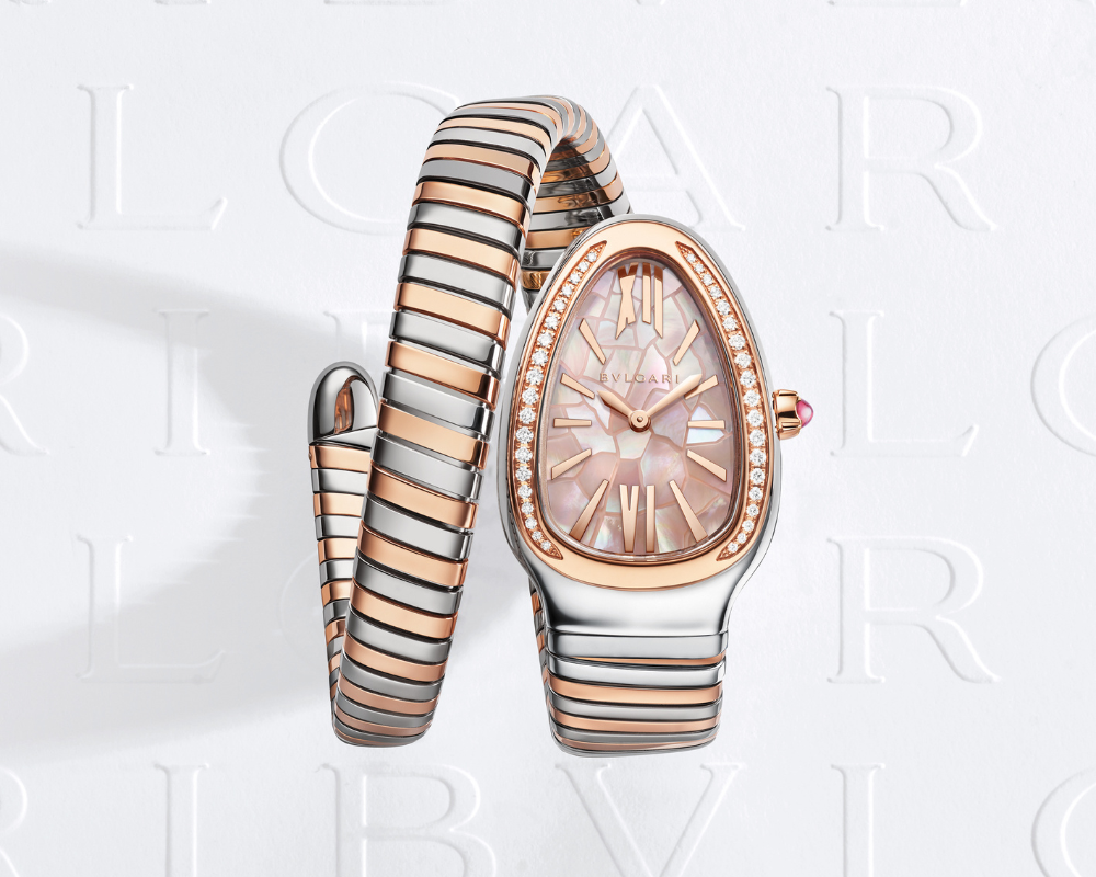 BV Serpent Rose Encrusted Watch