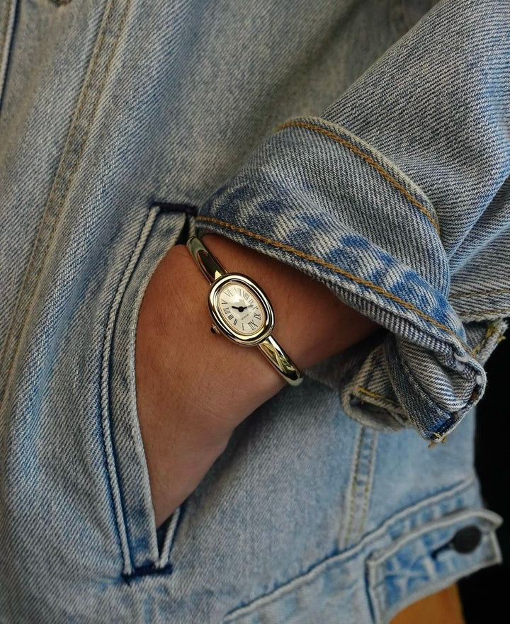 Cart Baignoire Bracelet Watch – Silver