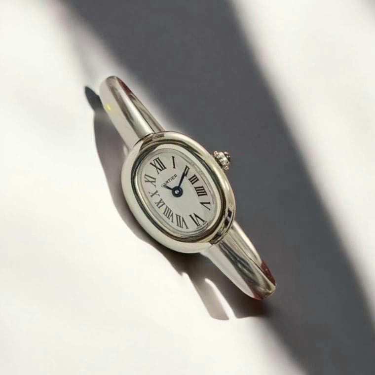 Cart Baignoire Bracelet Watch – Silver