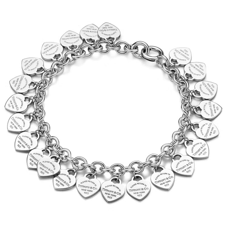 TIFF Hearts Bracelet