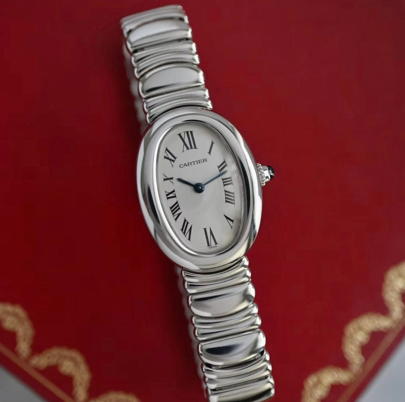Cart Baignoire Silver Watch