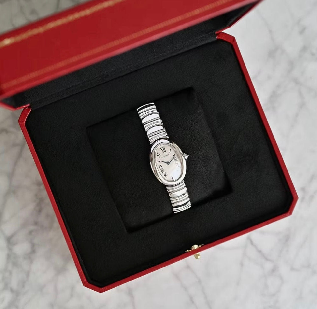 Cart Baignoire Silver Watch