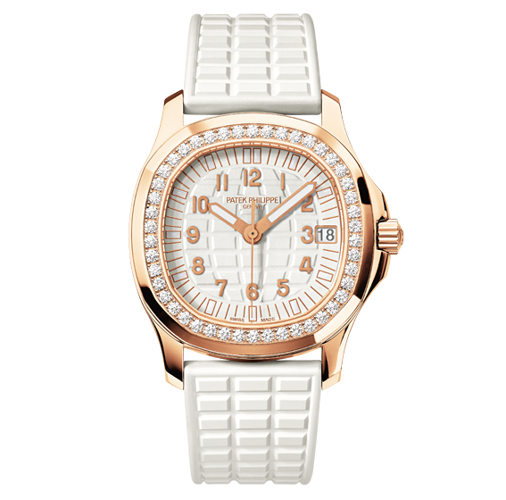 PTK Nautilus White Gold Watch - White Dial