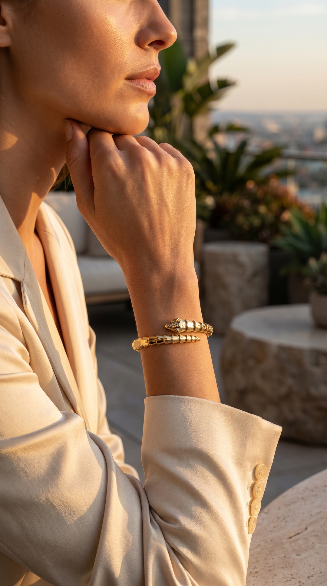 BV VIPER BRACELET GOLD