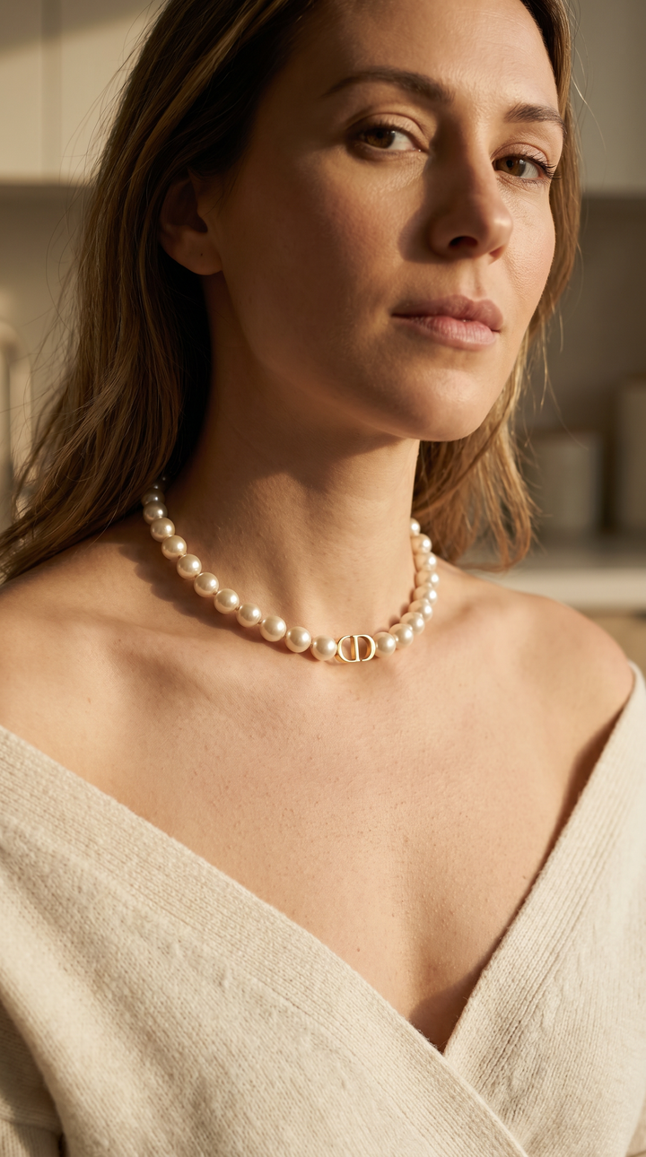Inspired Pearl Necklace